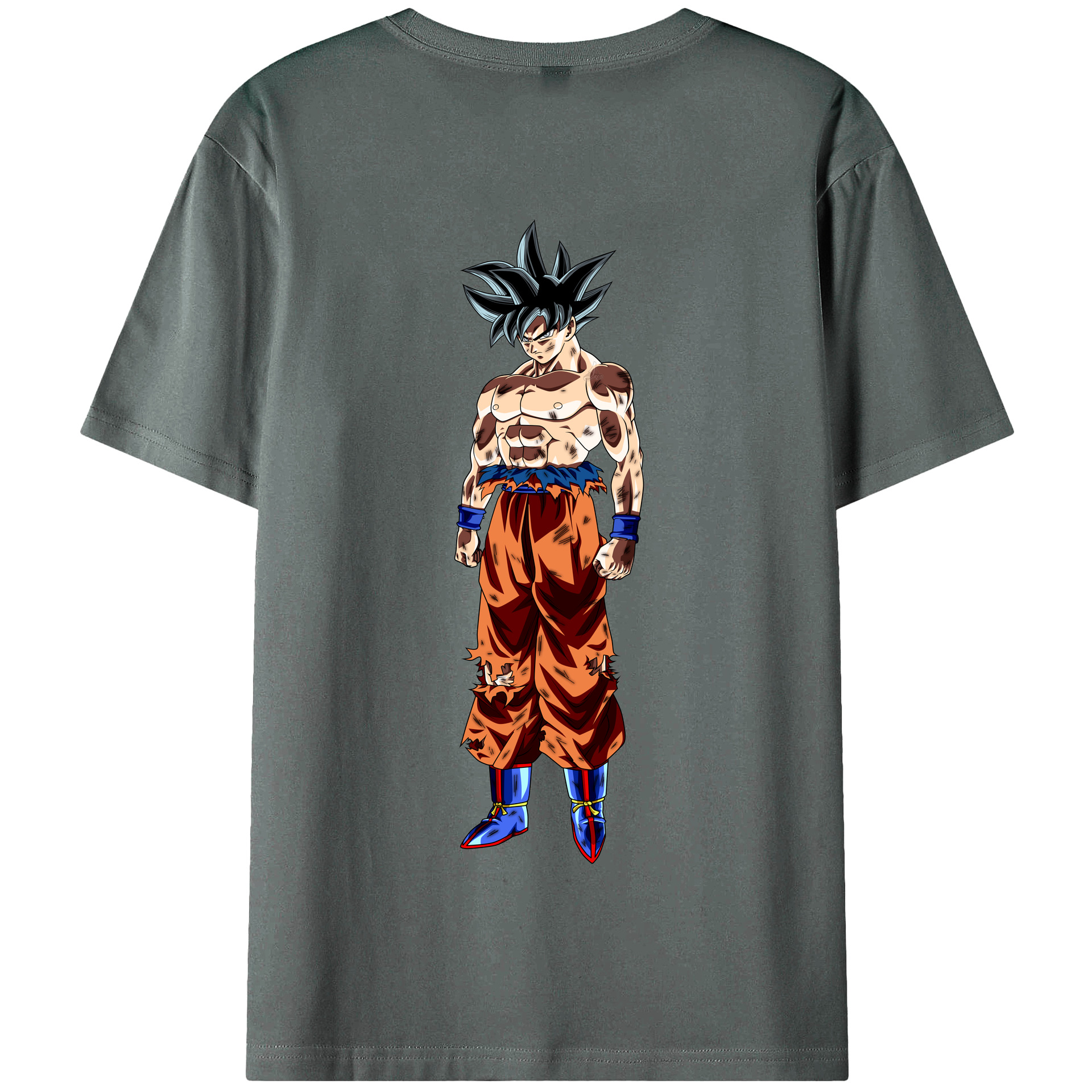 （画像用） ドラゴンボール 孫悟空（そん ごくう）Son Goku カカロット DRAGON BALL Kakarotto 綿100％半袖Tシャツ（背面プリント）
